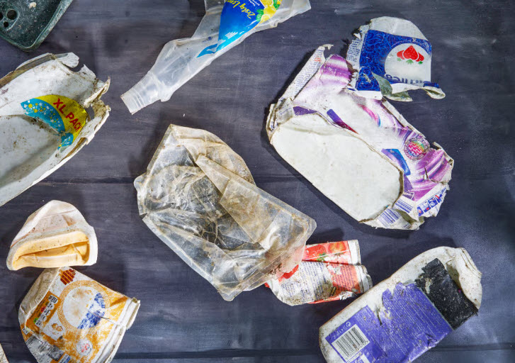 皮帶流線上的PP、PET、HDPE 材料